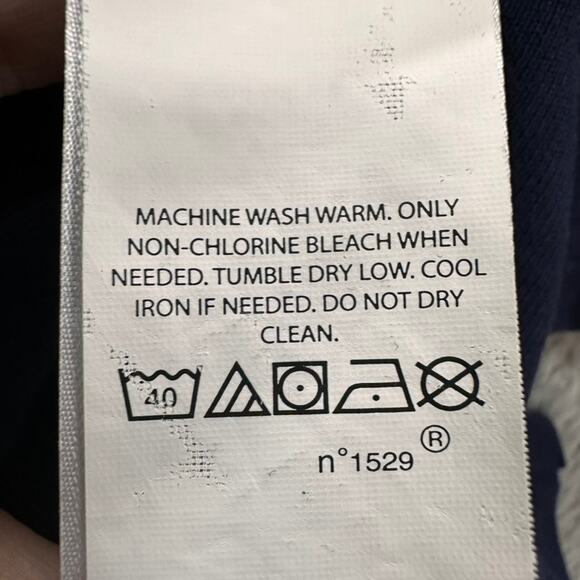 Polo Ralph Lauren Men's Medium Slim Fit Blue Polo Yellow Pony Colorful Collar 99 - Picture 7 of 9